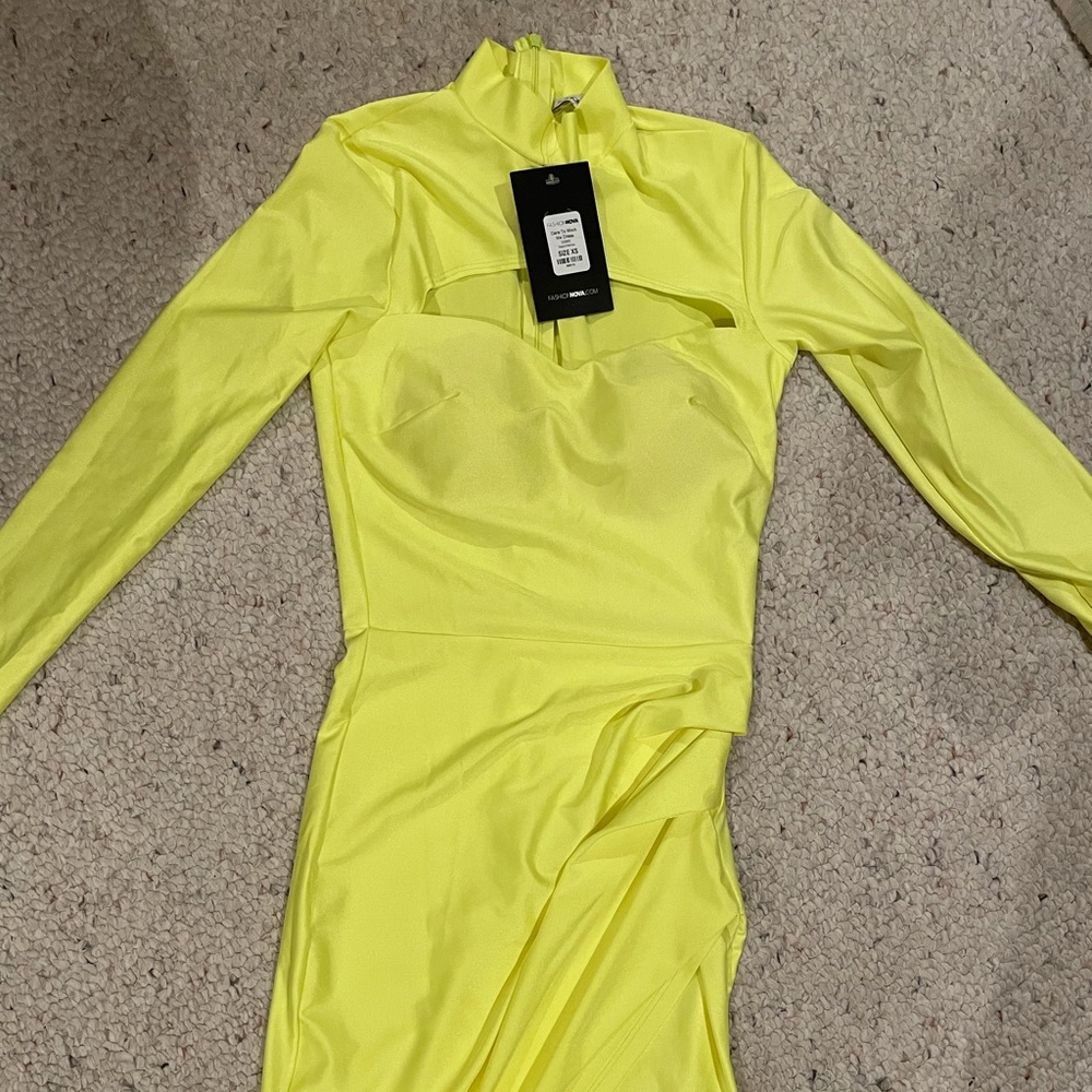 Neon dress & bodysuit